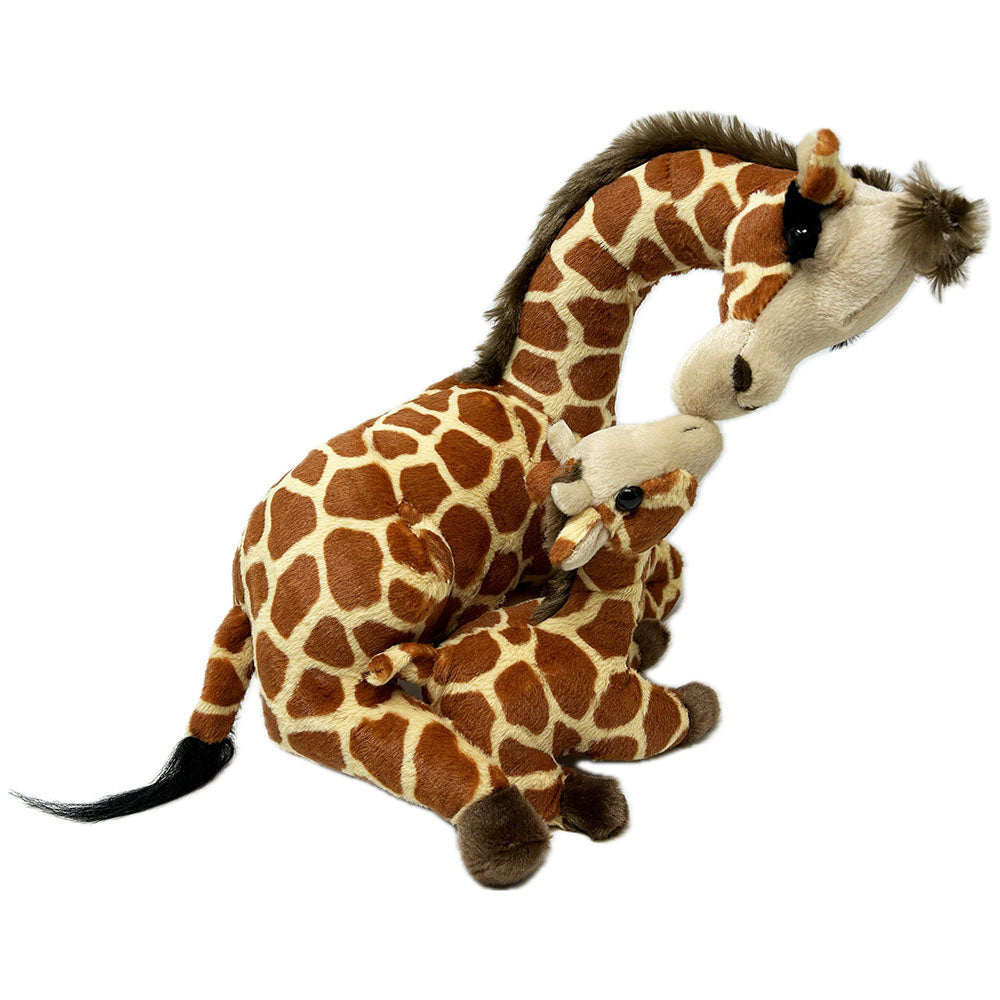 Edinburgh Zoo Mum and Baby Giraffe Soft Toy - 38cm