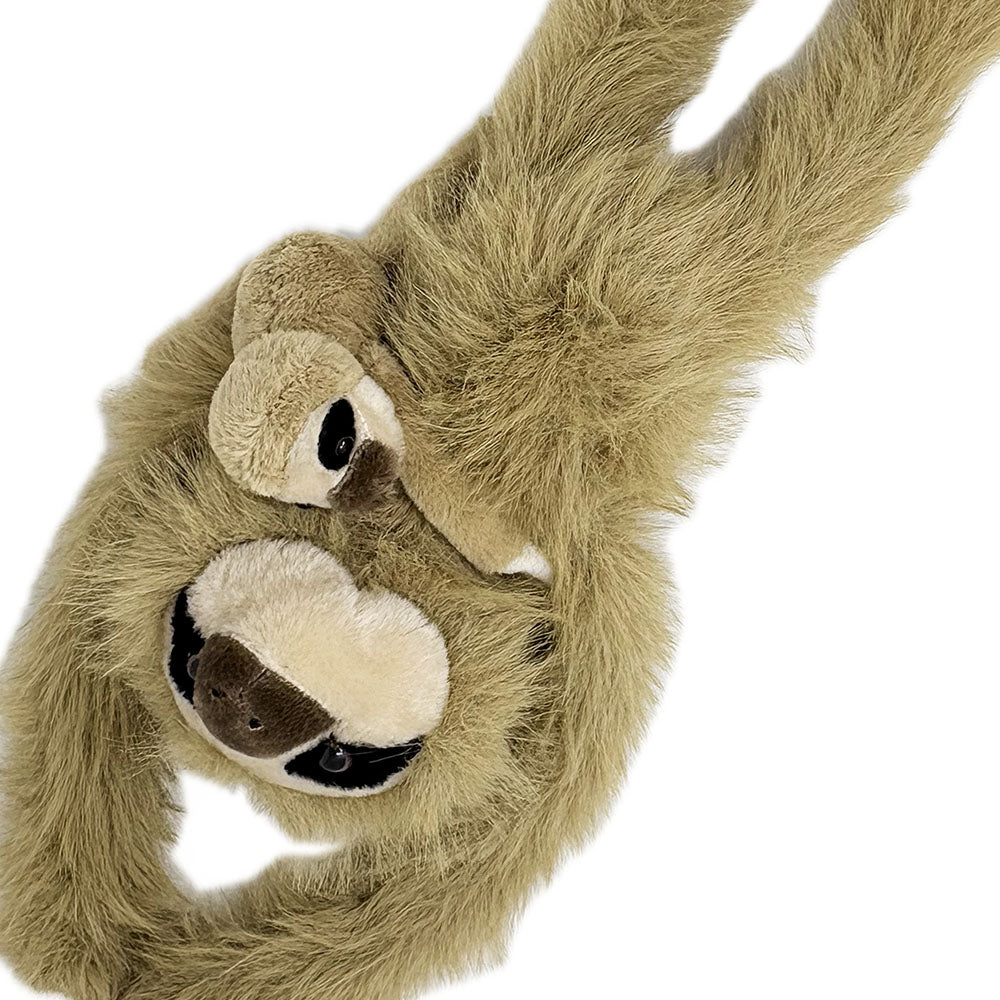 Hanging sloth with baby soft toy - 84cm
