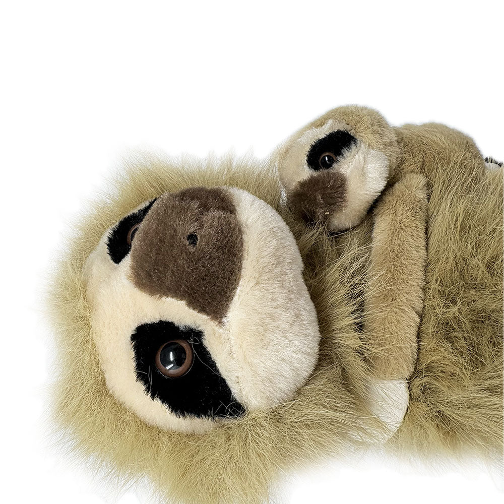 Hanging sloth with baby soft toy - 84cm