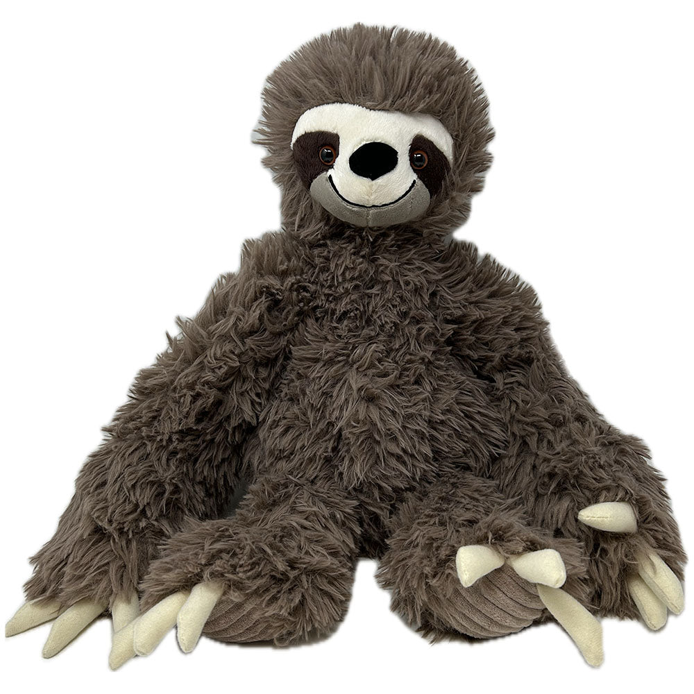 Get ready to snuggle up with our Sloth Snuggleluvs Soft Toy, measuring 38cm! With added weight and extra soft plush, this lovable sloth will provide the ultimate cuddling experience. Perfect for kids and adults alike. Don't wait, add this snuggly friend to your collection today!  Wipe Clean.