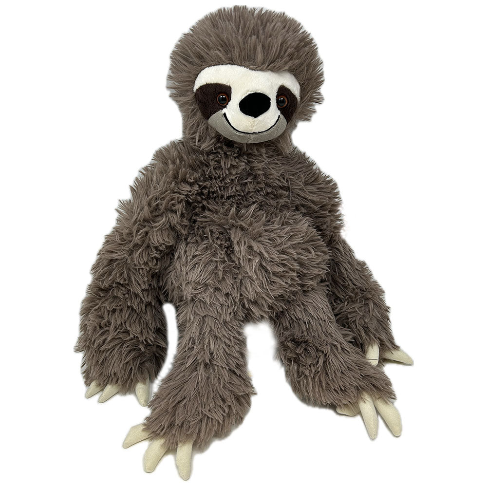 Get ready to snuggle up with our Sloth Snuggleluvs Soft Toy, measuring 38cm! With added weight and extra soft plush, this lovable sloth will provide the ultimate cuddling experience. Perfect for kids and adults alike. Don't wait, add this snuggly friend to your collection today!  Wipe Clean.