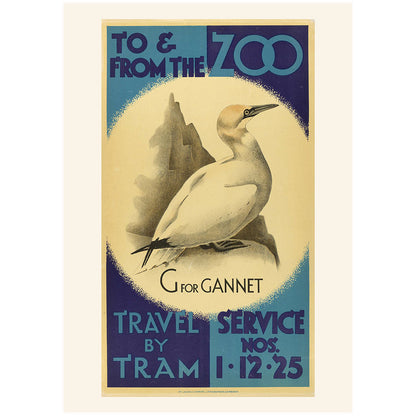Edinburgh Zoo memories tram posters A4 collection (6 prints)