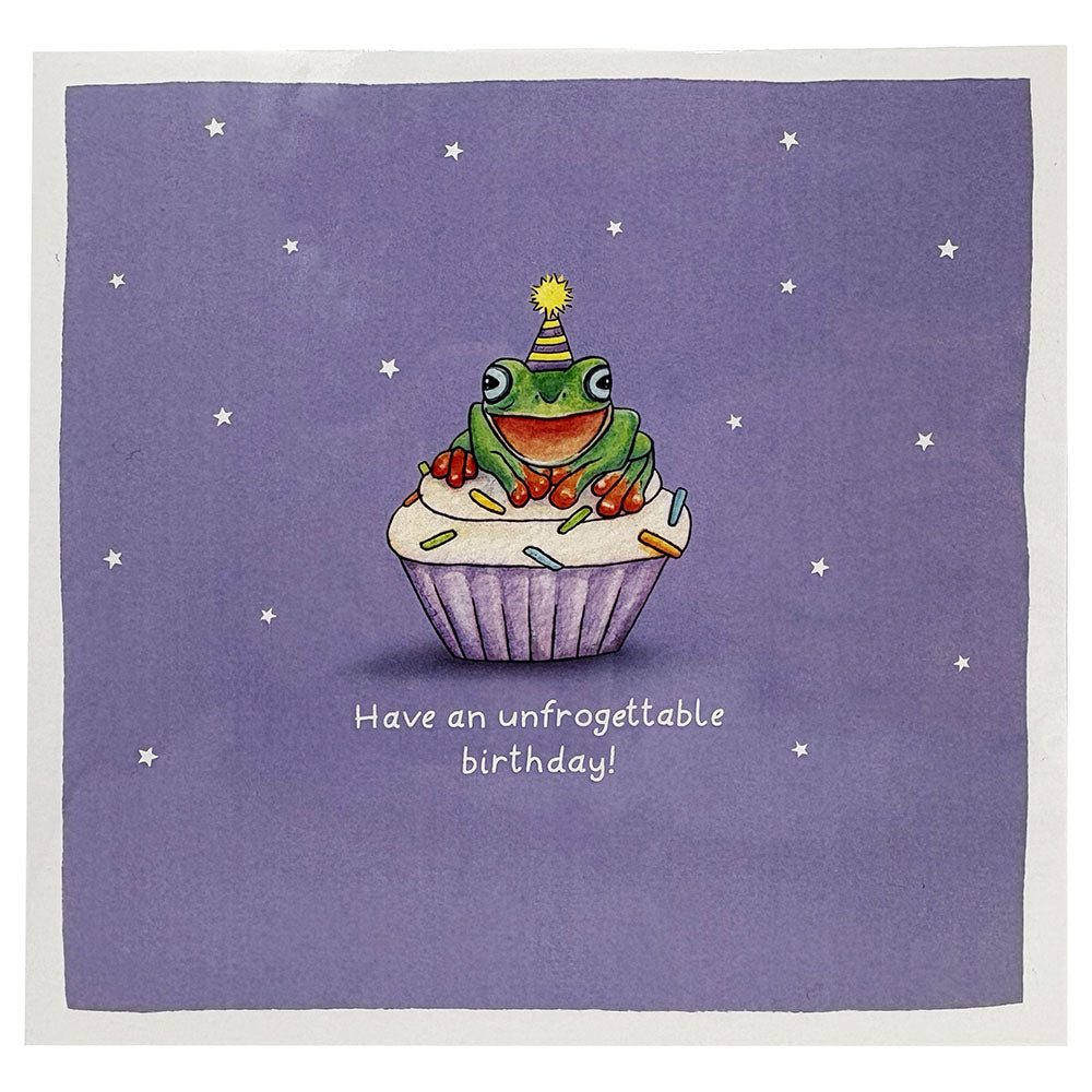 Unfrogettable birthday greeting card