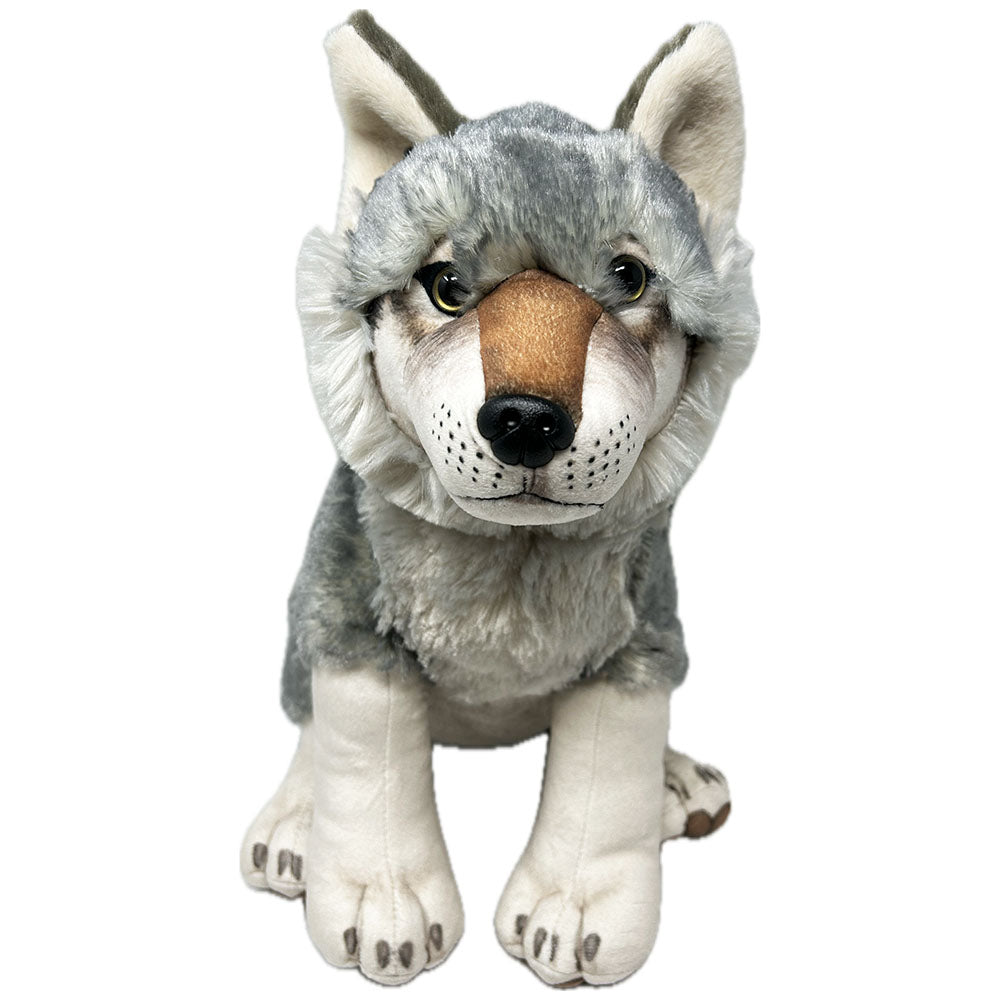 Black wolf stuffed clearance animal