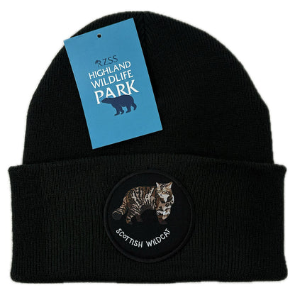 Wildcat Beanie Black - Highland Wildlife Park