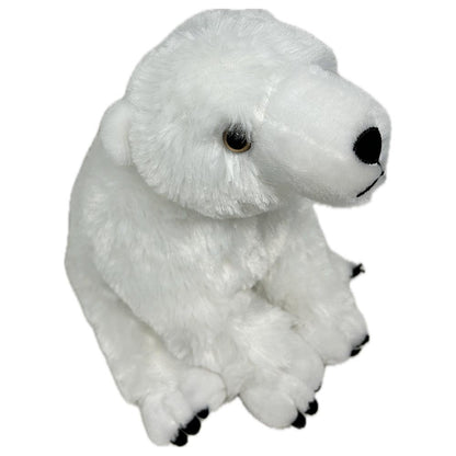 Grrrrrrrab a new eco pal in this cuddly Polar Bear soft toy. Made from 100% recycled materials, super soft luscious plush body and shorter defined plush on nose, paws and ears. Felt accents, embroidered stitching and shiny eyes make this unique toy all the more realistic.

25cm

Machine Washable