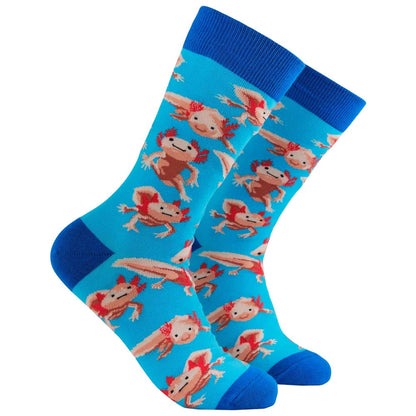Socktopus axolotl socks - turquoise