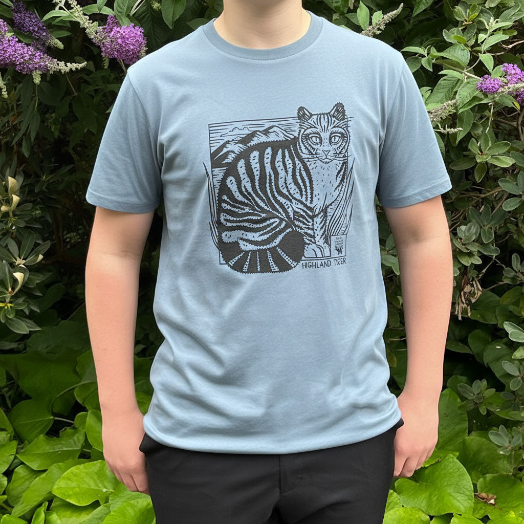 Highland Wildlife Park Highland tiger t-shirt - blue