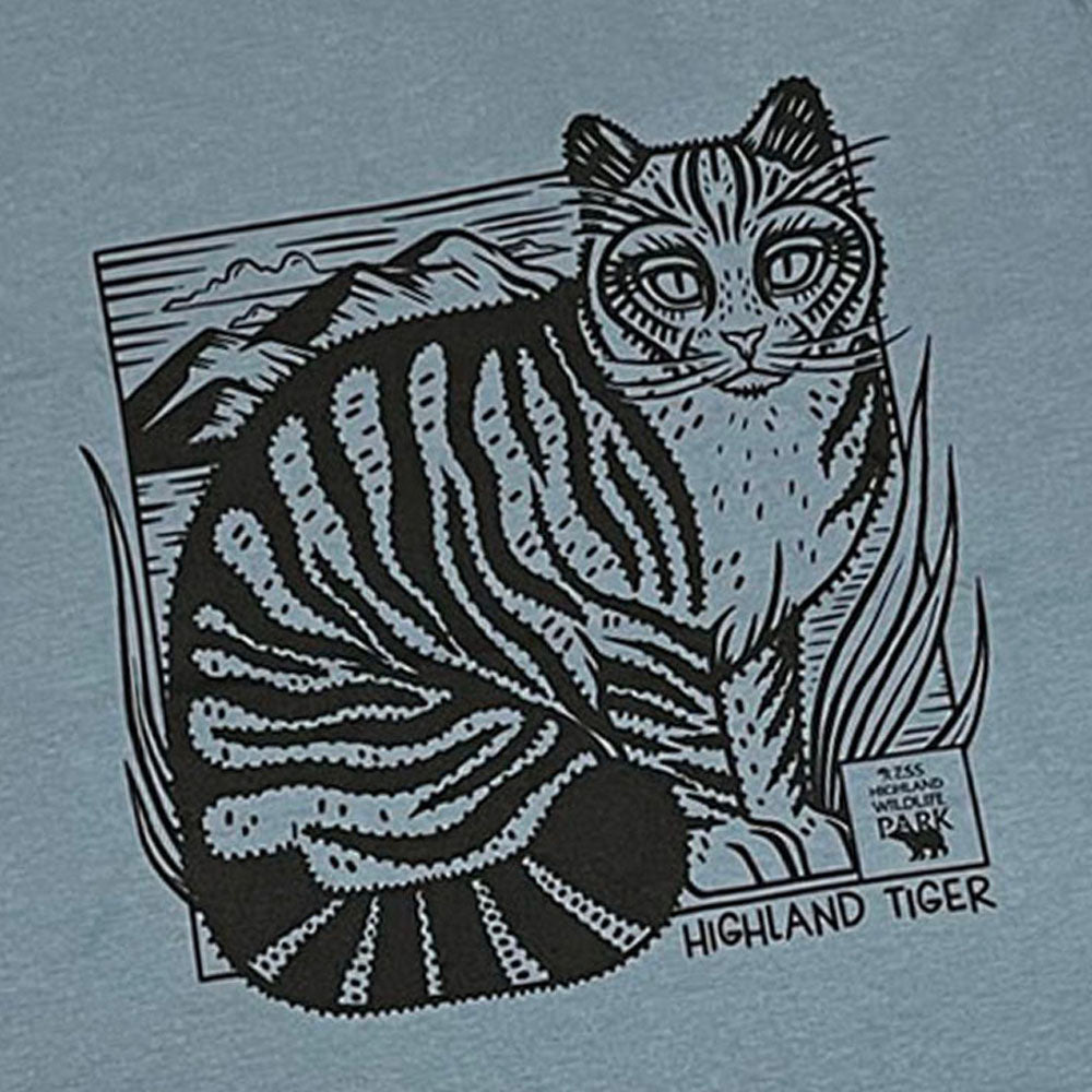 Highland Wildlife Park Highland tiger t-shirt - blue