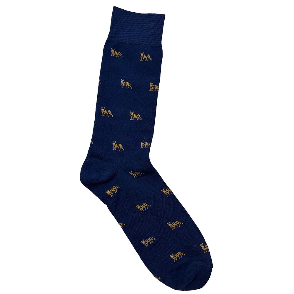 Wildcat Socks - Navy