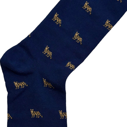 Wildcat Socks - Navy