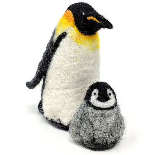 Your Emperor Penguins Needle Felting Kit contains:  100% Wool, Felting needles, Pipecleaners, Foam to work on, Full colour instructions.