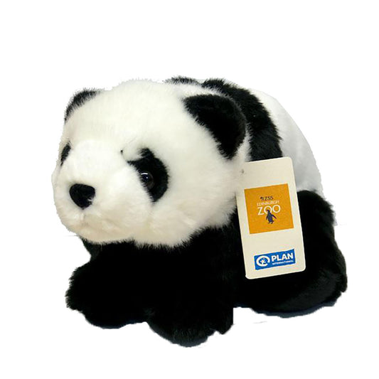 This giant panda by Nature Planet is so soft and cuddly. By purchasing this panda you will be supporting an education project in Indonesia through Plan International.  The panda toy stands approximately 22cm (7.5") tall.  Please note: Due to shortages in supply, current stock may not include an Edinburgh Zoo logo on the label. We hope that this is only a temporary situation. 