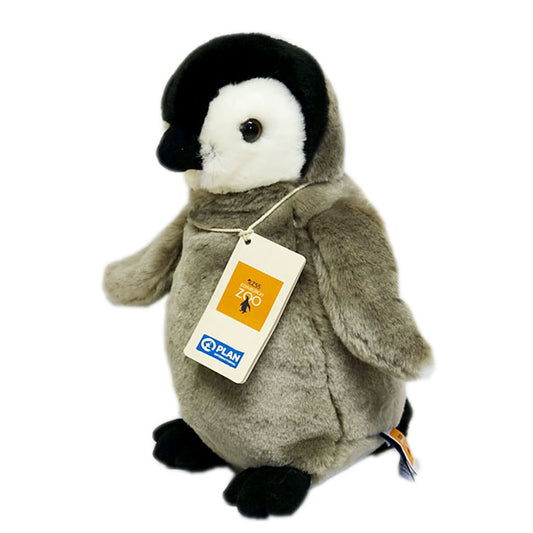 This baby emperor penguin soft toy is so soft and cuddly. By purchasing this penguin you will be supporting an education project in Indonesia through Plan International.  The penguin toy stands approximately 22cm (7.5") tall.  Please note: Due to shortages in supply, current stock may not include an Edinburgh Zoo logo on the label. We hope that this is only a temporary situation. 