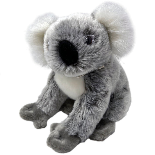 This Koala by Nature Planet is so soft and cuddly. By purchasing this koala you will be supporting an education project in Indonesia through Plan International. The koala toys stands approximately 22cm (7.5") tall.