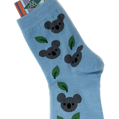Keep your feet cosy with these fun koala socks.  Made from: Combined cotton 75%, spandex 18%, polyester 6% and polyurethane 1%    Size: UK :4-7 EU: 37-40 USA:6-9