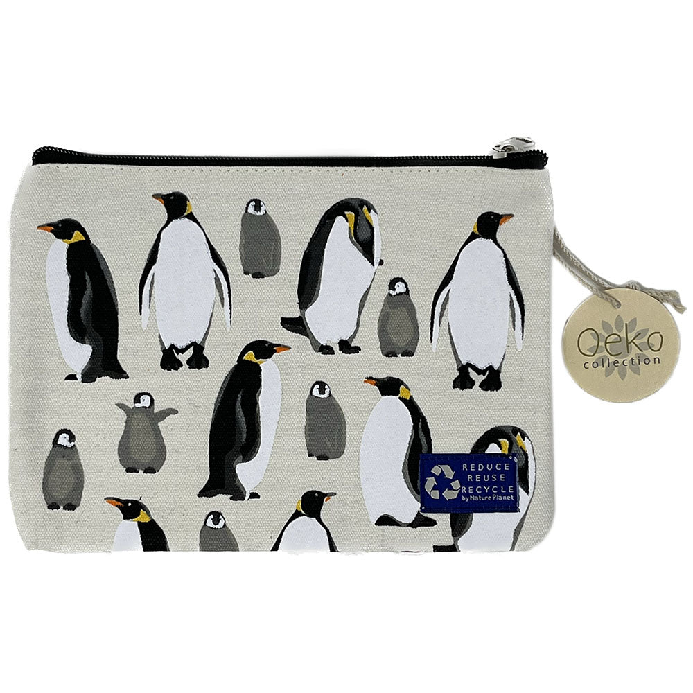 Made from 100% organic cotton with zipper closure. An Oeko cosmetics bag makes a great gift. Available in Penguin, Panda or Wildlife design. Price shown is per pouch.