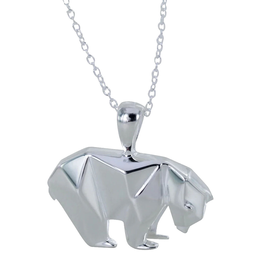 Reeves & Reeves Polar Bear Silver Origami Necklace – Royal Zoological ...