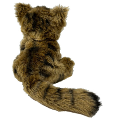 This Scottish wildcat kitten soft toy is so soft and cuddly. A bespoke product, made for the RZSS wildcat conservation project. Find out more about this project by visiting http://rzss.org.uk/wildcats RZSS Wildcat Conservation Project. By purchasing this wildcat, you will also be supporting an education project in Nepal through Plan International. The wildcat toy stands approximately 18cm (7") tall. Exclusive Royal Zoological Society of Scotland conservation logo on the label.